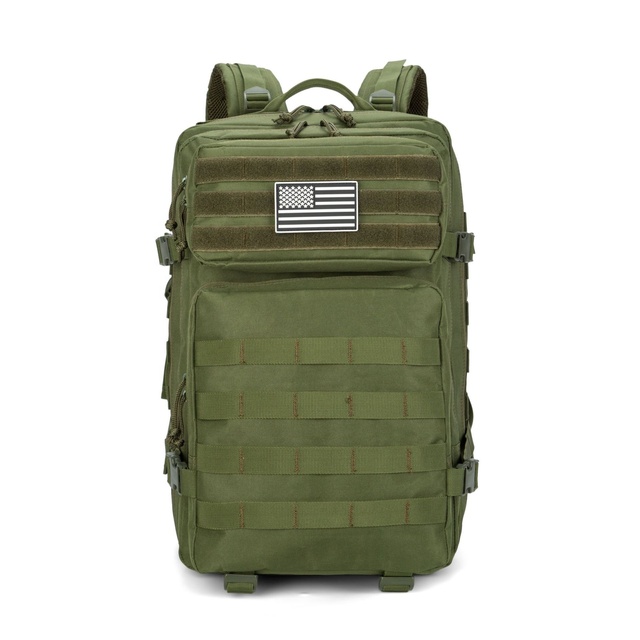 Low MOQ 900D Oxford Tactical Backpack 45L Molle Pouch Assault Pack Camping Tactical Backpack Bag OEM Hiking Backpack