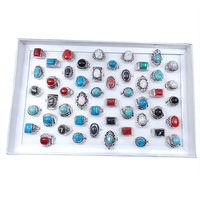 Bagues en pierre Antique, plusieurs Styles, Turquoise Howlite, prix d'usine, bagues en alliage d'argent pour femmes, bijoux, cadeau