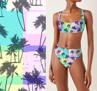 Maillots de bain et vêtements de sport respirants imprimés en tissu extensible 85% polyester recyclé 15% élasthanne, tricot uni