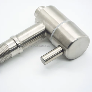 Grifo de Agua Fría Moderno de Acero Inoxidable 304 para Dispensadores de Vino y Cerveza, Montado en la Pared, Acabado Cromado Brillante, Uso en Baños, Fácil Instalación - Product Image 2
