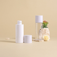 Bouteilles d'emballage en plastique ABS avec bouchon fileté intérieur en PE pour toner et lotion hydratante pour soins du visage