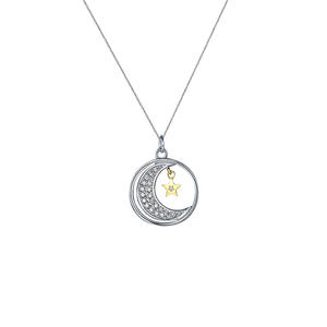 Star Moon <strong>Necklace</strong> for Mom Gifts <strong>Necklace</strong> for Mom Daughter Sister Silver Color <strong>Necklace</strong> - Product Image 4