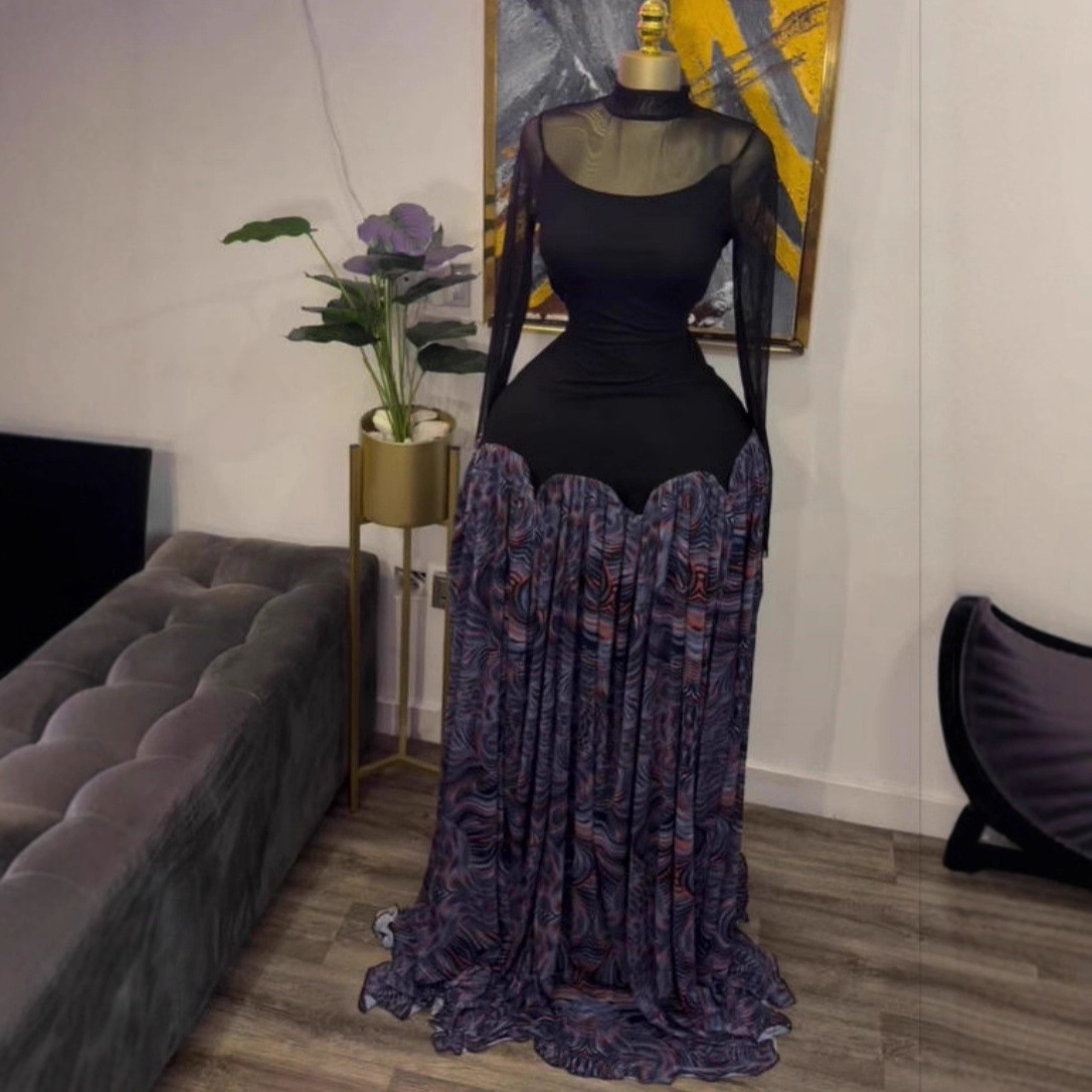 Buy In Bulk Flare Bottom Dresses Natural Waistline Cut | Alibaba.com