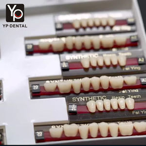 Vendita calda dentaria denti finti CE ISO resina acrilica dente 2 strato di denti 3 strati di vendita di fabbrica denti finti per protesi - Product Image 1