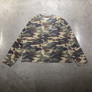 Commercio all'ingrosso con lavaggio acido mimetico colore grafico a tracolla cialda a manica lunga Oversize <span class=keywords><strong>Street</strong></span> <span class=keywords><strong>Wear</strong></span> felpa termica da uomo - Product Image 1