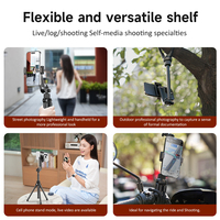 T100 Portable 360 Degrés Réglable Selfie Bâton Téléphone Clip À Distance Flexible Extensible Octopus Caméra Trépied Pli Supplémentaire