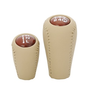Toyota Prado Gear <b>Shift</b> <b>Knob</b> Leather Ergonomic Car Gear <b>Knob</b> Accessory - Product Image 2