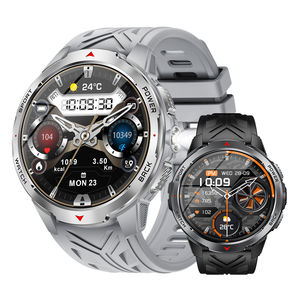 นาฬิกาสมาร์ทวอทช์คุณภาพสูง แบตเตอรี่ 1100mAh พร้อมเข็มทิศสำหรับผู้ชาย หน้าจอ IPS 1.7 นิ้ว กันน้ำ 3 ATM นาฬิกาสปอร์ต รับสายโทรศัพท์ สายซิลิโคน - Product Image 1