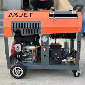 AMJ sıcak Style -18hp-180bar-45lpm benzinli yüksek basınçlı kanalizasyon temizleme makinesi-kanalizasyon temizleme makinesi