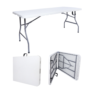 <span class=keywords><strong>Table</strong></span> <span class=keywords><strong>pliante</strong></span> à prix avantageux <span class=keywords><strong>pour</strong></span> le <span class=keywords><strong>marché</strong></span> européen / <span class=keywords><strong>Table</strong></span> <span class=keywords><strong>pliante</strong></span> en deux de 180 cm avec verrous / <span class=keywords><strong>Table</strong></span> en plastique au design innovant / Panneau brillant - Product Image 1