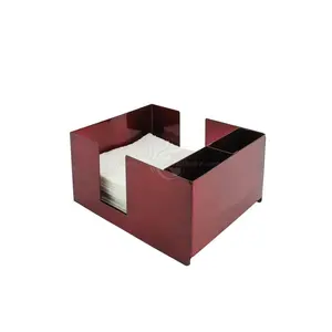 Stainless Steel Metal TableTop Napkin Holder, Decorative Napkin Tray for Dining Table and Kitchen, Unique Tissue Dispenser