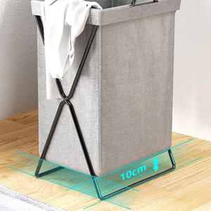 Cesto Plegable y Resistente para <span class=keywords><strong>Ropa</strong></span> <span class=keywords><strong>Sucia</strong></span>, Moderno, con Acero al Carbono, Portátil, para Lavandería Manual, Cestas <span class=keywords><strong>de</strong></span> Almacenamiento, Bolsa para <span class=keywords><strong>Ropa</strong></span> <span class=keywords><strong>Sucia</strong></span> - Product Image 5