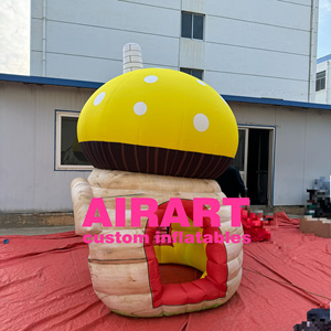 <span class=keywords><strong>Casa</strong></span> Inflable Gigante con Forma de Hongo con Puerta y Ventana para Decoración de Fiestas Temáticas - Product Image 3