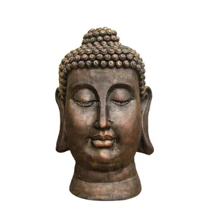 Большая декоративная гигантская голова Будды из стекловолокна gardend 150 см в продаже