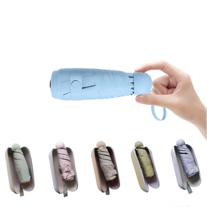 Travel Mini <b>Umbrella</b> for Purse With Case Small Compact UV <b>Umbrella</b> Protection Sun Lightweight Tiny Pocket <b>Umbrella</b> - Product Image 1