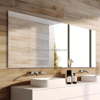 Miroir mural moderne sans cadre en verre trempé de sécurité de 3 mm à 6 mm, pleine longueur, durable, pour salle de sport, studio de danse, fitness, Star
