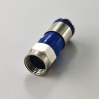Proveedor Chino de Cable de Antena de 75 ohmios, Conector de Compresión Tipo F Coaxial RF Eléctrico a Prueba de Agua para Cable RG6