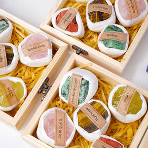 קריסטל ריפוי אבן חן באיכות גבוהה <span class=keywords><strong>5</strong></span> סוגים של קופסת אבן גלם מתנה - Product Image 1