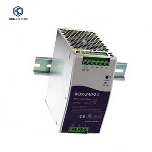 Fuente de Alimentación Conmutada de 240W para Riel DIN, WDR-240-24 100% Original, Salida 24VDC/10A Tipo AC-DC, en Existencia - Product Image 1