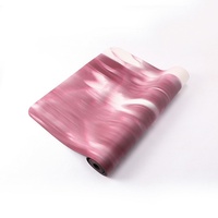 Tapis de yoga MAGERV double face, 5 mm d'épaisseur, antidérapant, en caoutchouc naturel givré, silencieux, absorbant les chocs, tapis de danse sportive, 183 cm, pour femmes
