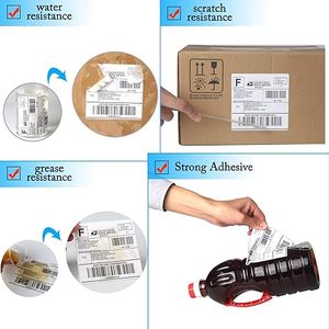 Etiquetas Térmicas Directas Compatibles con <span class=keywords><strong>Brother</strong></span> DK-2243, 102 mm x 30,48 m, Blanco y Negro, Autoadhesivas, para Impresora de Etiquetas de Dirección - Product Image 6