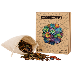 असेंबली निर्देश पत्र के साथ टीम निर्माण गतिविधियों के लिए वयस्कों के लिए रंगीन पशु ए 3 लकड़ी की पहेली - Product Image 2