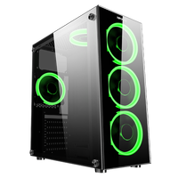 Boîtier d'ordinateur de bureau en verre trempé SAMA, USB 3.1, PC de jeu, boîtier ATX, refroidissement efficace