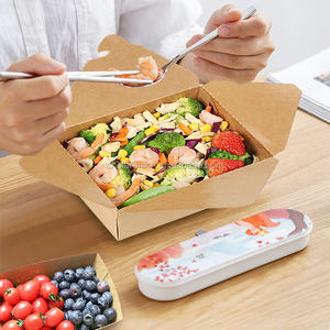 Piccolo scaldino scaldante per riscaldamento monouso pacchetto di riscaldamento porta via pranzo scatola self-service fast food scatola di carta - Product Image 6