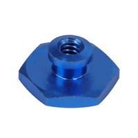 Écrous hexagonaux à tête étagée en aluminium 6061 7075 de haute précision sur mesure, usinés par CNC (tournage et fraisage)