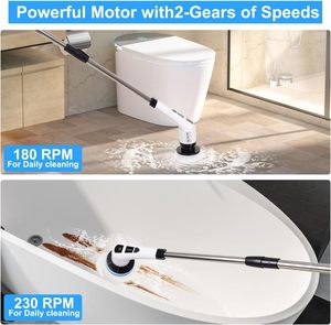 Factory Price Wholesale New Cordless Handheld Electric Cleaning <b>Brush</b>, Telescopic <b>Long</b> <b>Handle</b> Waterproof Kitchen Scrubber - Product Image 4
