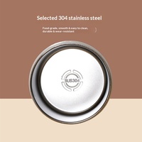 AHLE1118/ Tasse à soupe et à petit-déjeuner Thomas Cup de style moderne, en acier inoxydable 304, portable, pour yaourt, avec fonction de conservation de la chaleur