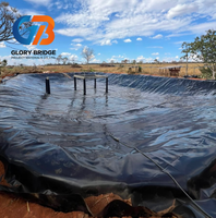 Fabricants de géomembranes en HDPE, feuille imperméable de 2 mm, membrane anti-infiltration en HDPE pour étang à poissons, aquaculture, décharge sanitaire, canal