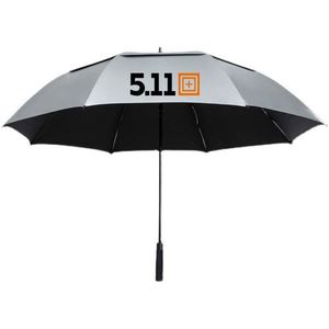 Parapluie promotionnel personnalisé avec logo, protection UV, imperméable, bleu, double toit, parapluie de golf, coupe-vent - Product Image 2