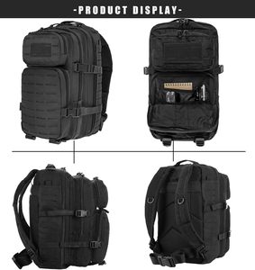Mochila Táctica con Puerto USB Anti-Robo, Diseño Geométrico y Panel Solar, Marco Externo de Poliéster Resistente - Product Image 4