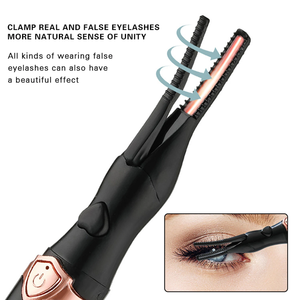 <b>Heated</b> Eyelash Curler 2-in-1 Clip-Type Design 3 Temperature Modes <b>USB</b> Rechargeable Electric Eyelash Curler for Women Girls Gift - Product Image 4