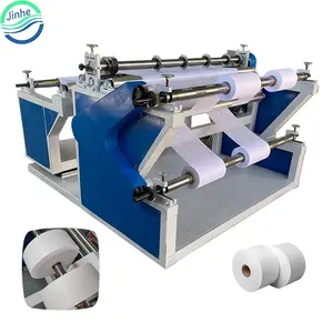 טקסטיל בד עור צלופן גוזר rewinder סרט ארוג בד תרמית נייר רול שיסוף ואחורה מכונת