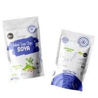 Sac à fermeture éclair vertical de soja et chips de pomme de terre grillés joint personnalisé gonflable sac d'emballage de collation en plastique de qualité alimentaire chips