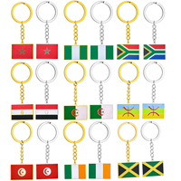 Afrika Jamaika Algerien Berber Marokko Nigeria Ägypten Tunesien Südafrika Anhänger Schlüsselanhänger Edelstahl Souvenir Geschenk Schlüsselring