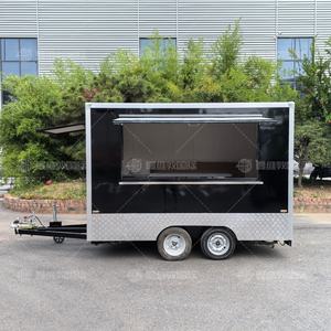 Remolque de Comida Vintage Personalizado para Europa, de Acero Inoxidable y Aluminio, con Parrilla para Barbacoa, Cocina Móvil para Camping y Caravana - Product Image 2