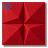 Tuiles murales acoustiques hexagonales 3D modulaires Jagrace en PET, diffuseurs de son décoratifs géométriques absorbant le son pour la décoration de bureau
