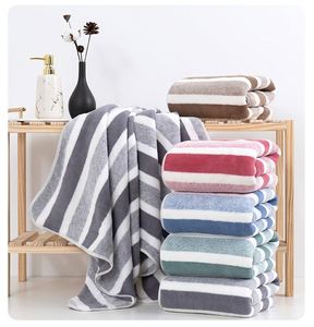 Ensemble de serviettes en microfibre couleur unie, doux, à séchage rapide, en polaire corail, léger, absorbant, pour usage domestique, vente en gros - Product Image 4