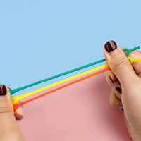 Lacets sans nœuds à boucle en silicone élastique, colorés, pour hommes, femmes, enfants et adultes