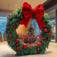 C-83 Hari Natal bunga buatan raksasa ornamen indah mal belanja titik indah selebriti Internet saluran pembuangan