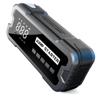Démarreur d'urgence pour voiture 12V direct usine, booster de batterie, gonfleur de pneus, affichage numérique LED, courant de crête 800A, SOS