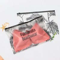 Vente en gros emballage personnalisé logo imprimé chemise auto-scellante vêtements fermeture à glissière clair ziplock plastique fermeture à glissière givré vêtements sacs