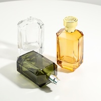 Nouveau design Bouteille de parfum fantaisie de qualité supérieure Bouteille de parfum vide en verre de luxe Bouteille de parfum unique de 100ml