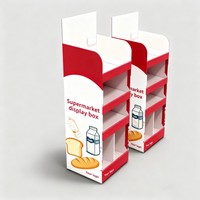 Boîte de présentation pliable personnalisée pour supermarché, multi-niveaux, écologique, en papier, pour confiseries, chocolats, biscuits