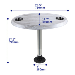 Boat Parts <b>Adjustable</b> <b>Table</b> Base For Marine Use Round Coffee <b>Table</b> Support - Product Image 3