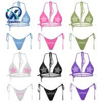 Hot Star Bikini Badmode Fabrikant Designer Merk Custom Logo Bikini Badpakken