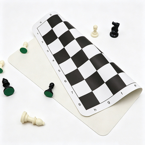 Set di <span class=keywords><strong>Scacchi</strong></span> in Pelle 51*51cm, Scacchiera Pieghevole Portatile, Accessori per Gioco da Tavolo per <span class=keywords><strong>Principianti</strong></span>, Vendita all'Ingrosso - Product Image 6